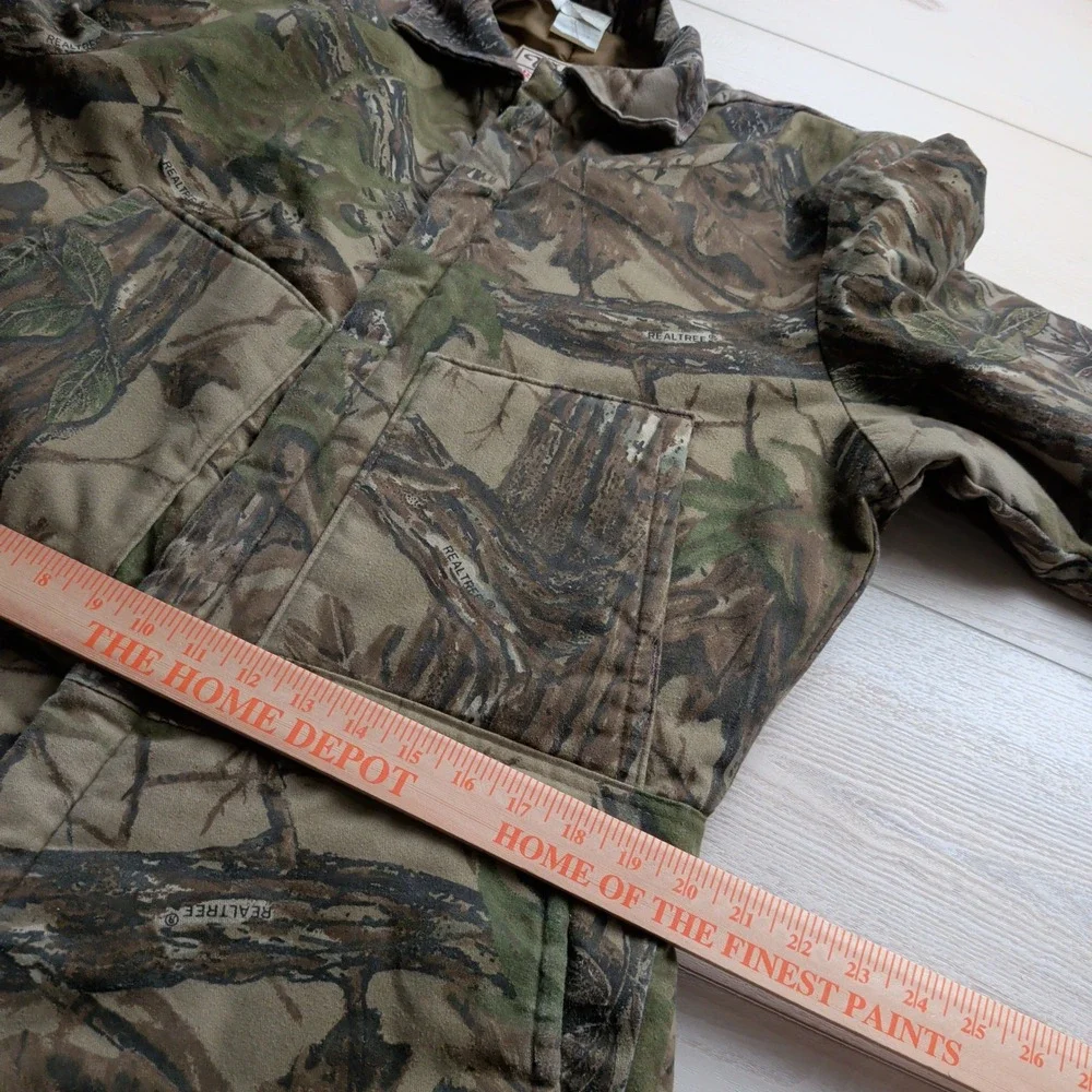 Vintage Walls Blizzard-Pruf Realtree Camo Insulated Coveralls Mens L Tall USA